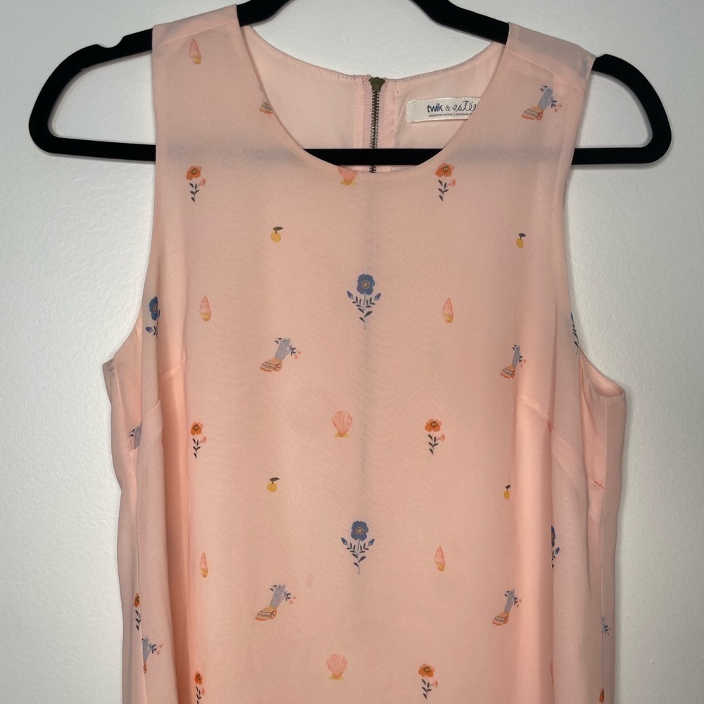 Twik X Estée Preda chiffon novelty floral dress - Picture 4 of 11